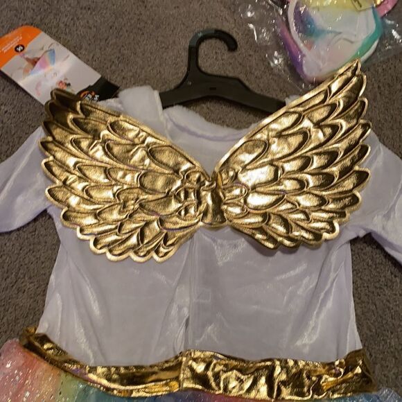 Kids Rainbow Unicorn Costume Halloween Size M (7-8) NWT - Picture 7 of 9